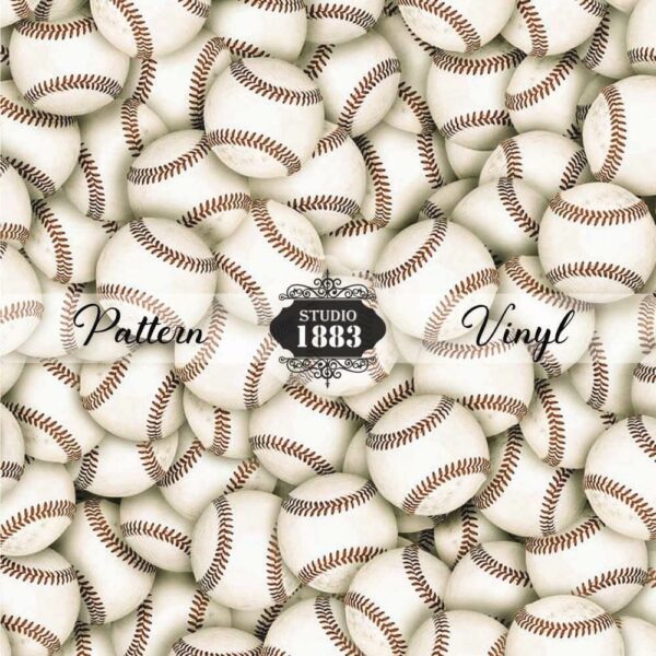 Baseballs-Pattern Vinyl