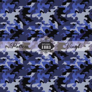 Blue-Camo-Pattern Vinyl