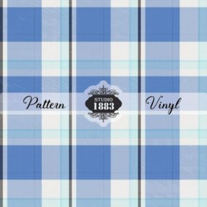 Blue Jean Plaid-Pattern Vinyl