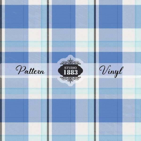 Blue Jean Plaid-Pattern Vinyl