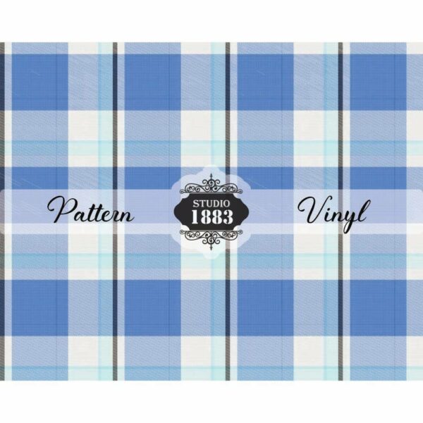 Blue Jean Plaid-Pattern Vinyl - Image 2