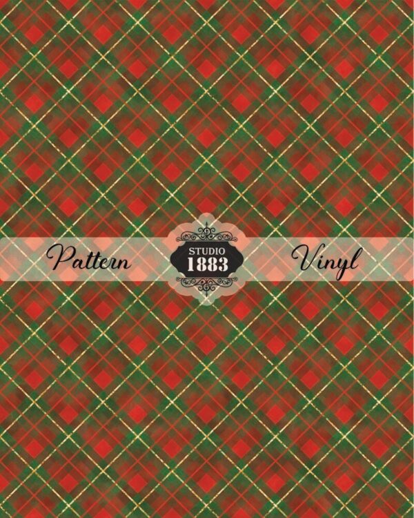 Christmas Plaid-Pattern Vinyl - Image 2