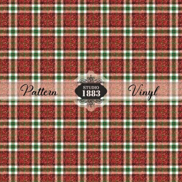 Christmas Tartan-Pattern Vinyl