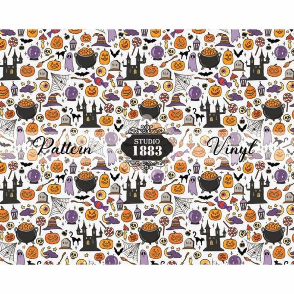 Comic Halloween-Pattern Vinyl - Image 2