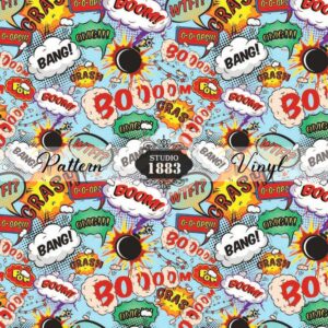 Comic Speech Bubbles-Pattern Vinyl