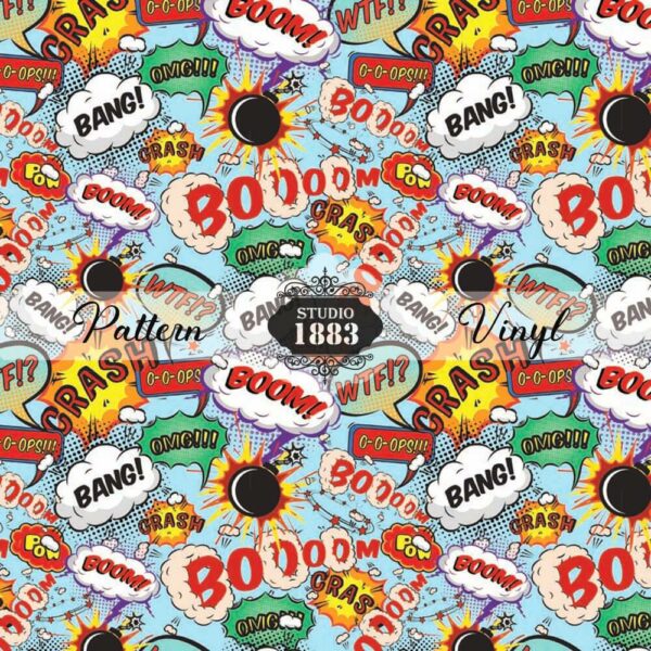 Comic Speech Bubbles-Pattern Vinyl