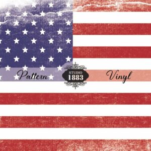 Distressed Flag-Pattern Vinyl