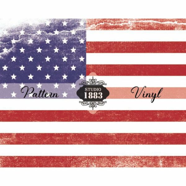 Distressed Flag-Pattern Vinyl - Image 2