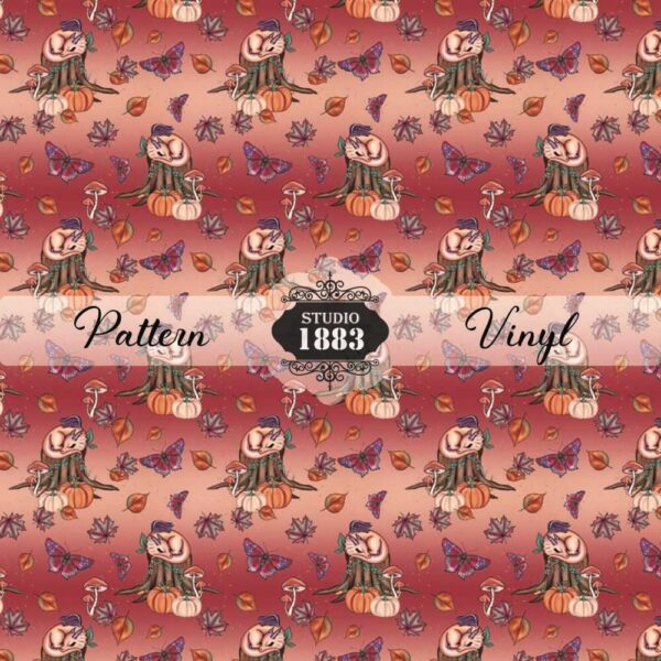 Dragon On Stump-Pattern Vinyl
