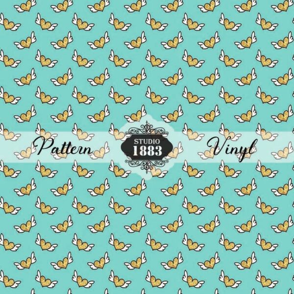 Flying Hearts-Pattern Vinyl
