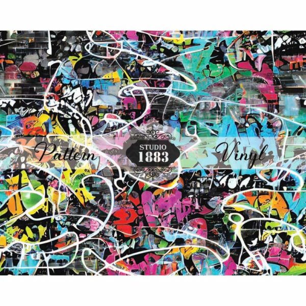 Graffiti-Pattern Vinyl - Image 2