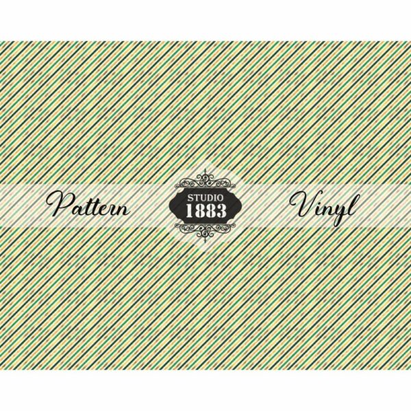 Green Stripes-Pattern Vinyl - Image 2