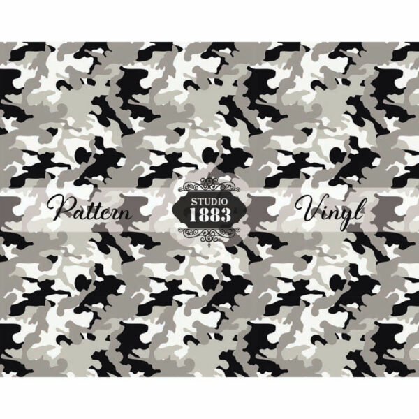 Grey Camo-Pattern Vinyl - Image 2