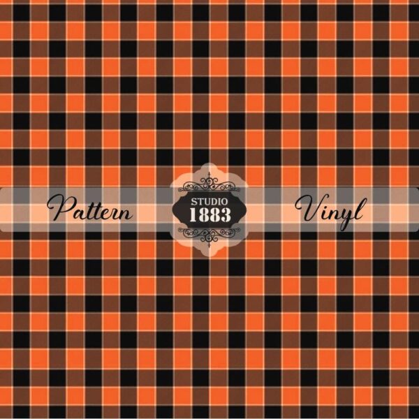 Halloween Plaid-Pattern Vinyl