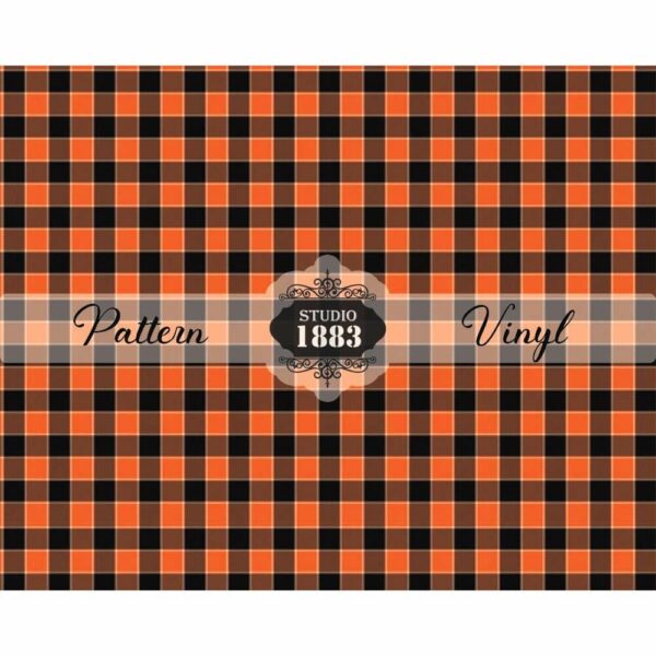 Halloween Plaid-Pattern Vinyl - Image 2