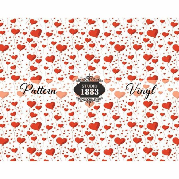 Heart Balloons-Pattern Vinyl - Image 2