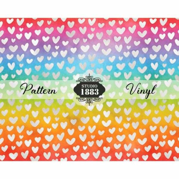 Hearts Gradiant-Pattern Vinyl - Image 2