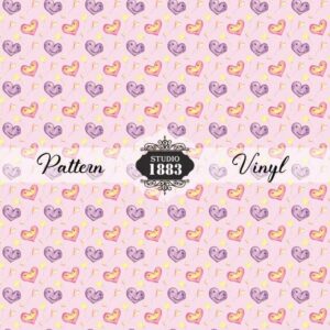 Hearts On Smile-Pattern Vinyl