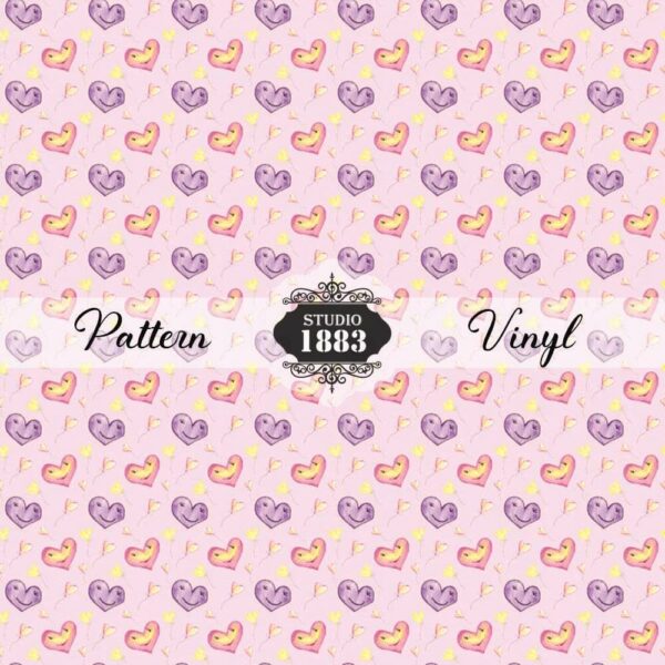 Hearts On Smile-Pattern Vinyl