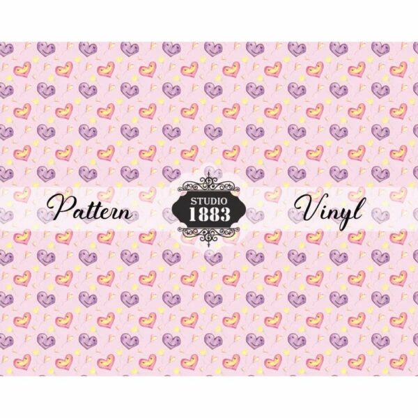 Hearts On Smile-Pattern Vinyl - Image 2