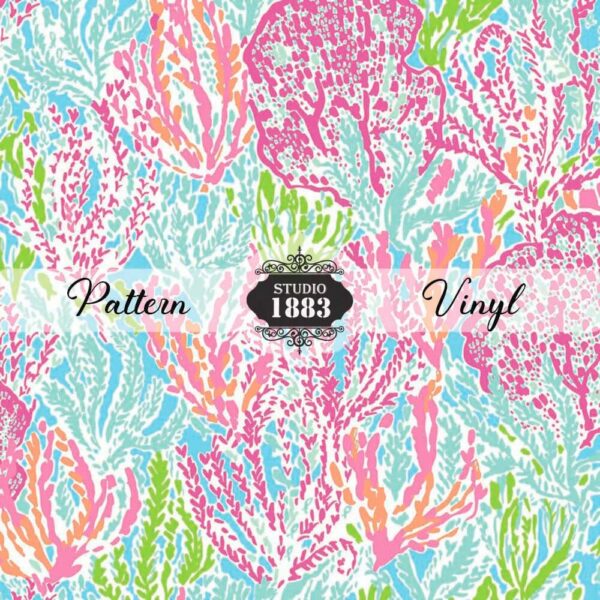 Lilly Coral-Pattern Vinyl