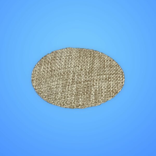 3.5x2.5 Oval Burlap Sub Patch