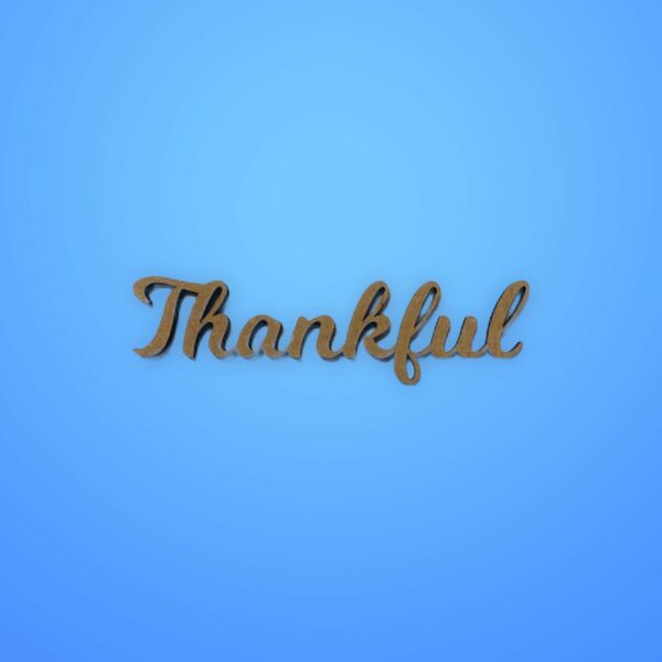Wood Cutout - Thankful