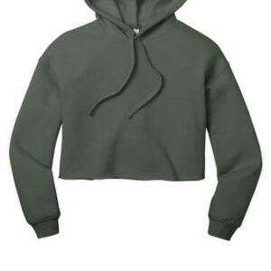 BC Cropped Hoodie-Military Green