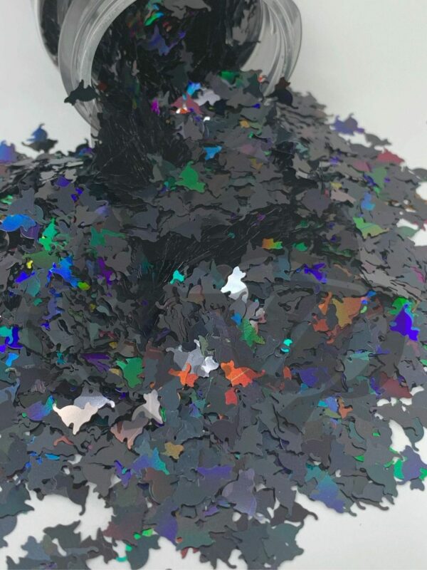 Black Cat - Holographic Shape Glitter