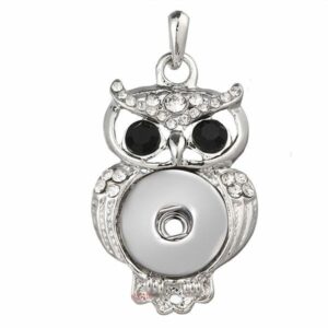 Owl Snap Pendant Necklace