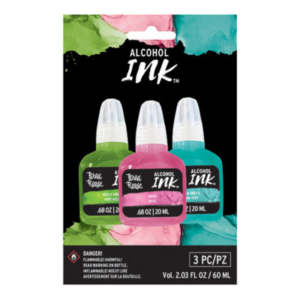 Alcohol Ink 3 pk- Kelly Green, Rose, Ocean Green