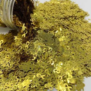 Awareness Ribbon Gold - Shape Glitter
