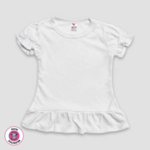 Toddler SS Ruffle T-Shirt - White