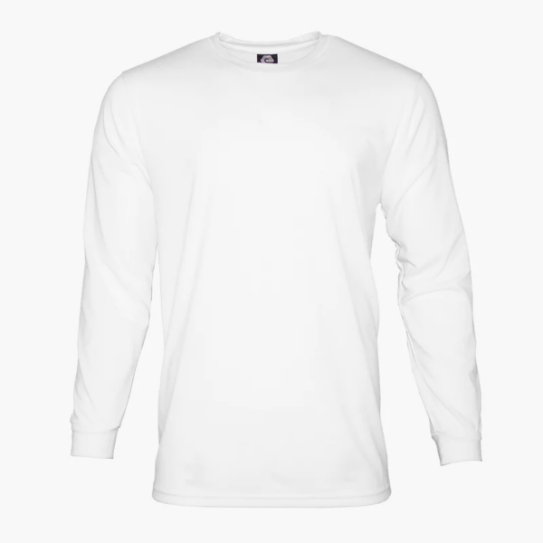 LS Crew Neck Tee-White