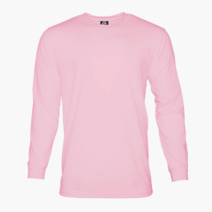 LS Crew Neck Tee-Pink