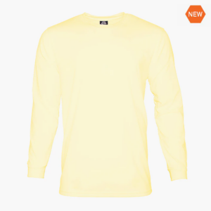 LS Crew Neck Tee-Soft Yellow