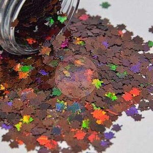 Cocoa Leaves - Holographic Shape Glitter