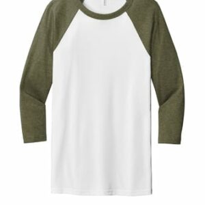 BC Raglan- Green/White