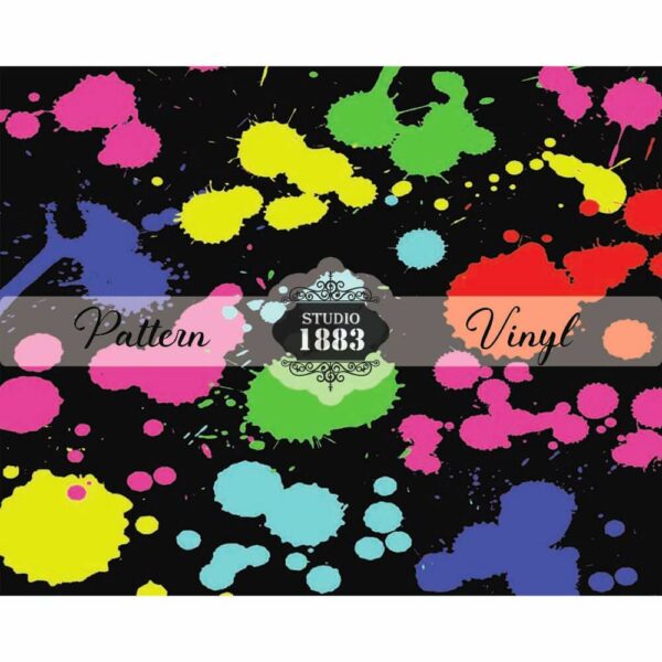 Paint Splatters Large-Pattern Vinyl - Image 2