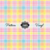Pastel Plaid-Pattern Vinyl