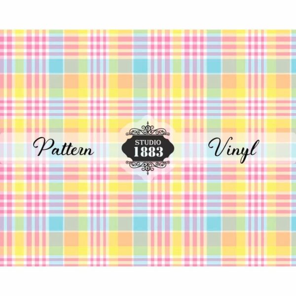 Pastel Plaid-Pattern Vinyl - Image 2