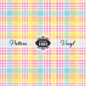 Pastel Plaid-Pattern Vinyl