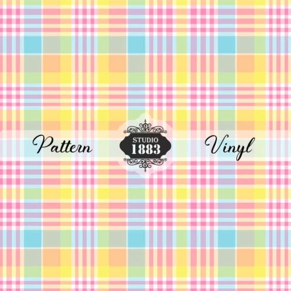 Pastel Plaid-Pattern Vinyl