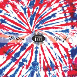 Patriotic Tie Dye-Pattern Vinyl