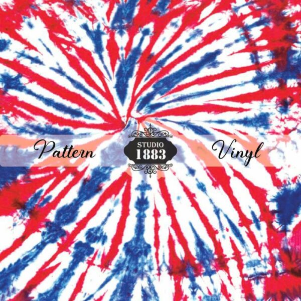 Patriotic Tie Dye-Pattern Vinyl