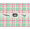 Pastel Green Plaid-Pattern Vinyl - Image 2