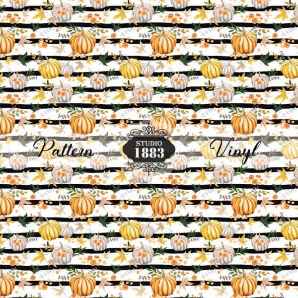 Pumpkins And Leaves-Pattern Vinyl