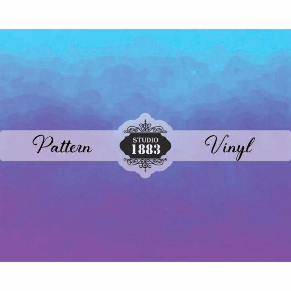 Purple Blue Watercolor-Pattern Vinyl - Image 2