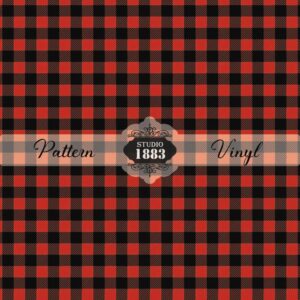 Red Plaid-Pattern Vinyl