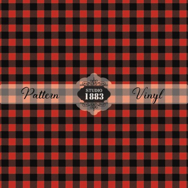 Red Plaid-Pattern Vinyl